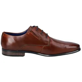 Bugatti Herren Businessschuhe, Männer Business Schnürer,Anzugschuhe,Derby schnürung,Office,büro,Freizeit,Schnuerschuhe,Cognac (6300),45 EU / 10 UK