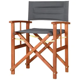 CASARIA Cannes Regiestuhl 48 x 56,5 x 86 cm grau klappbar