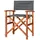CASARIA Cannes Regiestuhl 48 x 56,5 x 86 cm grau klappbar