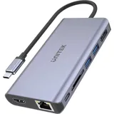 UNITEK uHUB S7 USB-C 100W HDMI DisplayPort, Ethernet
