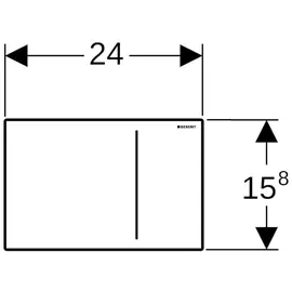 Geberit BetPl. für 2-Mengen-Sp. 242813JK1