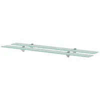 vidaXL Wandregal 100 x 10 x 8 cm Transparent