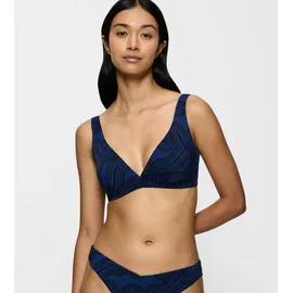 Triumph Flex Smart Summer P Plunge pt, Bikini Top Damen, Blau (Blue - Dark Combination), 3 - 3