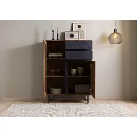 Wolf Möbel Highboard 100 x 135 x 40 cm Natur / Braun