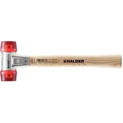 BASEPLEX-Schonhammer, Celluloseacetat / celluloseacetat mit Zinkdruckguss-Gehäuse und Holzstiel | D=40 mm | 3906.040