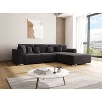 Ecksofa mit Schlaffunktion GUSTO L Monolith 97 Rechts - Schwarz