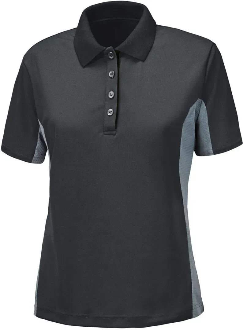Held Cool Layer Damen Polo Shirt, schwarz-grau, Größe 3XL