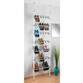 Wenko Teleskop-Schuhregal Atlas weiß 68,5 x 8,5 x 100,0 - 300,0 cm
