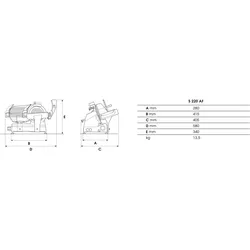 FAC S 220 DOM Rot - Aufschnittmaschine