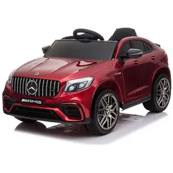 Moni Kinder Elektroauto Mercedes AMG GLC 63S, EVA-Reifen, Musik, Fernbedienung rot