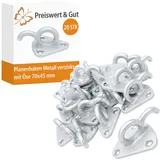 Preiswert & Gut Anhängernetz 20 x Planenhaken 70 x 45 mm