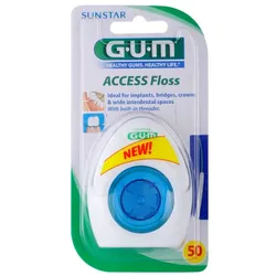 G.U.M Access Floss Zahnseide für Zahnklammern und Zahnersatz 50 St.