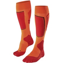 Falke Herren Skisocken SK4 Advanced M Kh Wolle, 1 Paar, Orange flash 42-43