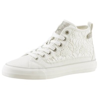 Mustang Damen High-Top Sneaker Weiß, - Weiß