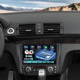 CAMECHO Android 15 Qualcomm Octa Core 3G+32G Autoradio für BMW 1 Serie E81 E82 E87 E88 mit Carplay Android Auto Navi Dual WiFi 9-Zoll QLED Bildschirm mit Navi Bluetooth5.1 FM/RDS+Rückfahrkamera