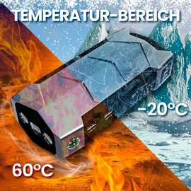 Extralink Starthilfe Jump Starter Powerbank Booster zum Starten eines Autos Extralink Jump Max 7 10000 mAh Taschenlampe Kompass Hammer für Dieselfahrzeuge Z...