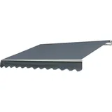 MCW Alu-Markise MCW-E31, Gelenkarmmarkise Sonnenschutz 3x2,5m Acryl Grau