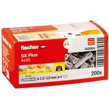 Fischer Spreizdübel SX Plus 4x20, 200er-Pack (568004)