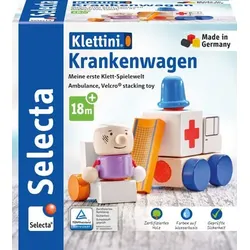 SELECTA 62081 Krankenwagen, Klett-Stapelspielzeug, 7 Teile