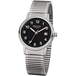 Regent Herren Armbanduhr F-704 Edelstahl Zugband