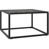 vidaXL Couchtisch Schwarz Marmor-Optik 60 x 60 x 35 cm