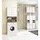 abamihome Waschmaschinenumbauschrank 64 x 180 x 30 cm Weiß