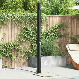 vidaXL Außen Solardusche Schwarz 217 cm