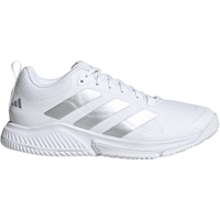 adidas Court Team Bounce 2.0 Handballschuhe Damen 01F7 - ftwwht/silvmt/greone 44 2/3