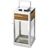 Fink GENUA Laterne Edelstahl, Silber, 51cm