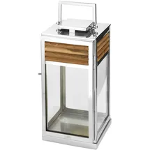 Fink GENUA Laterne Edelstahl, Silber, 51cm