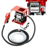 WSIKGHU Dieselpumpe 230V Selbstansaugend 550W Heizölpumpe Ölabsaugpumpe, 60L/Min Professionelle Dieselpumpe Selbstansaugend Ölpumpe mit Automatik Pistole & 4+2m Schlauch, Zählwerk