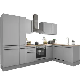 BASIC by Balculina Winkelküche Denver L-Form 310 cm grau