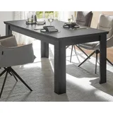 Esstisch "Filmore" in Schwarz matt Landhaus 180 x 90 cm - Schwarz
