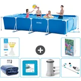 Rechteckiger Frame Pool - 450x220x84 Cm - 7-teilig  S145