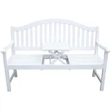 H4L Gartenbank 150 x 63 x 103 cm Weiß