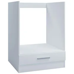 Unterschrank/Ofenschrank 60cm weiß für Einbauherdsets oder autarke Backöfen