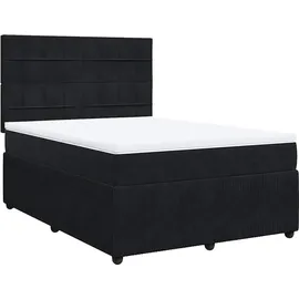vidaXL Boxspringbett 140 x 200 cm Schwarz