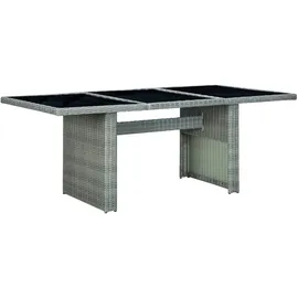 vidaXL Gartentisch 200 x 100 x 74 cm hellgrau