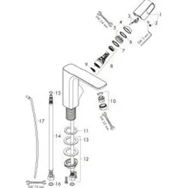 Axor Urquiola 130 Einhandmischer DN 15 (11020000)