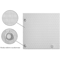 Progresja Polyrattan Balkonsichtschutz mit Metallösen - Weiß 0,9m x 3m
