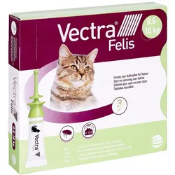 Vectra Felis Lösung gegen Flöhe & Zecken für Katzen
