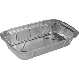 Papstar Starpak 50 Schalen, Alu eckig 0,65 l 3,4 cm x 13 cm x 22 cm