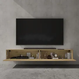 doporro F02 TV-Lowboard 200 cm Braun Holz