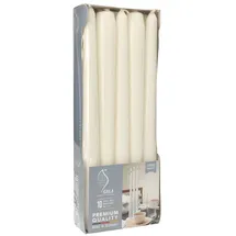 Papstar GALA Basic Leuchterkerzen 25 cm weiß 10 St.