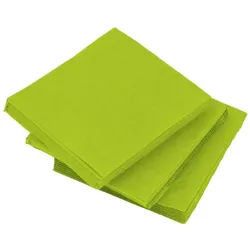 MONOUSO - Cocktail-Servietten aus Papier 20x20cm 2-lagige Pistazie (3.240 Stück)