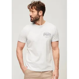 Superdry T-Shirt »CLASSIC VL HERITAGE CHEST TEE«, Gr. XXL, Flake grey marl) , 18665607-XXL