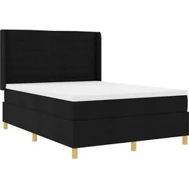 vidaXL Boxspringbett 160 x 200 cm Schwarz