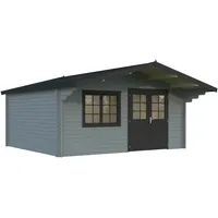 Palmako Gartenhaus Britta 19,7 m2 - 40 mm Grau