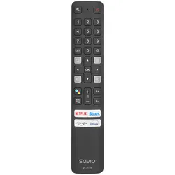 Savio RC-15 universal remote control/replacement for TCL SMART TV, TV, IR Wirele