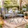 Hti-Living Gartentisch Ø 55 x 68 cm Blau